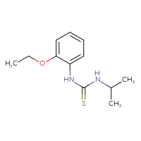 Chemical structure of 1-(2-ethoxyphenyl)-3-(propan-2-yl)thiourea - CSSB00000255270