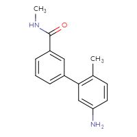 Chemical structure of 5'-amino-N,2'-dimethyl-[1,1'-biphenyl]-3-carboxamide - CSSB06582739081
