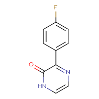 Chemical structure of 3-(4-fluorophenyl)-1,2-dihydropyrazin-2-one - CSSB00013218701