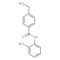 Chemical structure of 4-ethyl-N-(2-methylphenyl)benzamide - CSSB00046082304