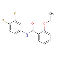 Chemical structure of N-(3,4-difluorophenyl)-2-ethoxybenzamide - CSSB00048880951