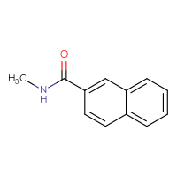 Chemical structure of N-methylnaphthalene-2-carboxamide - CSSB00000159851