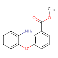 Chemical structure of methyl 3-(2-aminophenoxy)benzoate - CSSB00025711953