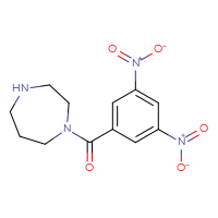 Chemical structure of 1-(3,5-dinitrobenzoyl)-1,4-diazepane - CSSB00104314942