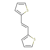 Chemical structure of 2-[(1E)-2-(thiophen-2-yl)ethenyl]thiophene - CSSB00016264296