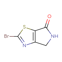 Chemical structure of 2-bromo-4H,5H,6H-pyrrolo[3,4-d][1,3]thiazol-6-one - CSSB00010191851