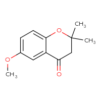 Chemical structure of 6-methoxy-2,2-dimethyl-3,4-dihydro-2H-1-benzopyran-4-one - CSSB00000766027