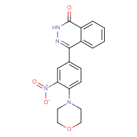 Chemical structure of 4-[4-(morpholin-4-yl)-3-nitrophenyl]-1,2-dihydrophthalazin-1-one - CSSB00025739346