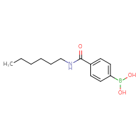 Chemical structure of [4-(hexylcarbamoyl)phenyl]boronic acid - CSSB00011107907