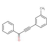 Chemical structure of 3-(3-methylphenyl)-1-phenylprop-2-yn-1-one - CSSB06385354656