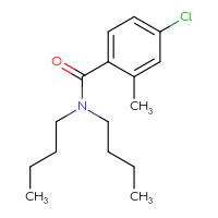 Chemical structure of N,N-dibutyl-4-chloro-2-methylbenzamide - CSSB02017670760