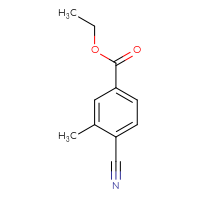 Chemical structure of ethyl 4-cyano-3-methylbenzoate - CSSB00009852169