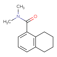 Chemical structure of N,N-dimethyl-5,6,7,8-tetrahydronaphthalene-1-carboxamide - CSSB00117788295
