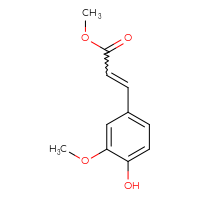 Chemical structure of methyl 3-(4-hydroxy-3-methoxyphenyl)prop-2-enoate - CSSB00000149373