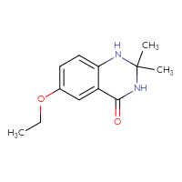 Chemical structure of 6-ethoxy-2,2-dimethyl-1,2,3,4-tetrahydroquinazolin-4-one - CSSB00017366048