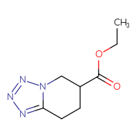 Chemical structure of ethyl 5H,6H,7H,8H-[1,2,3,4]tetrazolo[1,5-a]pyridine-6-carboxylate - CSSB00032341088