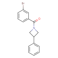 Chemical structure of 1-(3-bromobenzoyl)-3-phenylazetidine - CSSB02020813641