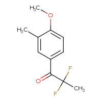 Chemical structure of 2,2-difluoro-1-(4-methoxy-3-methylphenyl)propan-1-one - CSSB00016087053
