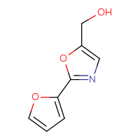 Chemical structure of [2-(furan-2-yl)-1,3-oxazol-5-yl]methanol - CSSB00000072691