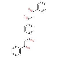 Chemical structure of 1-[4-(3-oxo-3-phenylpropanoyl)phenyl]-3-phenylpropane-1,3-dione - CSSB00160389931