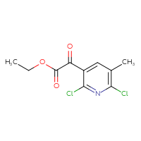 Chemical structure of ethyl 2-(2,6-dichloro-5-methylpyridin-3-yl)-2-oxoacetate - CSSB20813995769