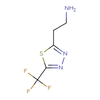 Chemical structure of 2-[5-(trifluoromethyl)-1,3,4-thiadiazol-2-yl]ethan-1-amine - CSSB00012102255