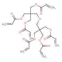 Chemical structure of 3-[3-(prop-2-enoyloxy)-2,2-bis[(prop-2-enoyloxy)methyl]propoxy]-2,2-bis[(prop-2-enoyloxy)methyl]propyl prop-2-enoate - CSSB00121574934