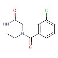 Chemical structure of 4-(3-chlorobenzoyl)piperazin-2-one - CSSB00000252075