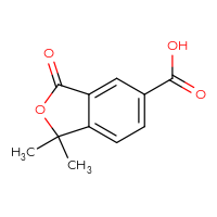 Chemical structure of 1,1-dimethyl-3-oxo-1,3-dihydro-2-benzofuran-5-carboxylic acid - CSSB00010423106
