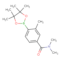 Chemical structure of N,N,3-trimethyl-4-(4,4,5,5-tetramethyl-1,3,2-dioxaborolan-2-yl)benzamide - CSSB00010144216