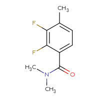 Chemical structure of 2,3-difluoro-N,N,4-trimethylbenzamide - CSSB01991233351