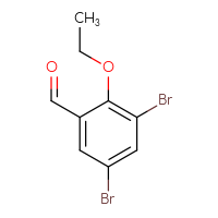 Chemical structure of 3,5-dibromo-2-ethoxybenzaldehyde - CSSB00000184840