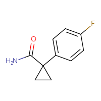 Chemical structure of 1-(4-fluorophenyl)cyclopropane-1-carboxamide - CSSB00011222074