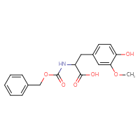 Chemical structure of 2-{[(benzyloxy)carbonyl]amino}-3-(4-hydroxy-3-methoxyphenyl)propanoic acid - CSSB00012009546