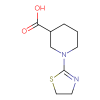 Chemical structure of 1-(4,5-dihydro-1,3-thiazol-2-yl)piperidine-3-carboxylic acid - CSSB00010760335