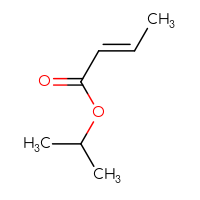 Chemical structure of propan-2-yl (2E)-but-2-enoate - CSSB00102629190