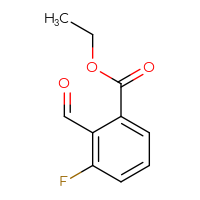 Chemical structure of ethyl 3-fluoro-2-formylbenzoate - CSSB00039235468