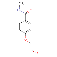 Chemical structure of 4-(2-hydroxyethoxy)-N-methylbenzamide - CSSB00082067708