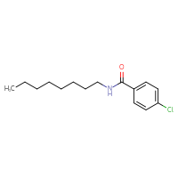 Chemical structure of 4-chloro-N-octylbenzamide - CSSB00103871541