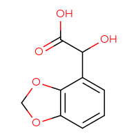 Chemical structure of 2-(2H-1,3-benzodioxol-4-yl)-2-hydroxyacetic acid - CSSB00020963862