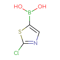 Chemical structure of (2-chloro-1,3-thiazol-5-yl)boronic acid - CSSB00010893632