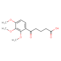 Chemical structure of 5-oxo-5-(2,3,4-trimethoxyphenyl)pentanoic acid - CSSB00020572082