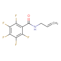 Chemical structure of 2,3,4,5,6-pentafluoro-N-(prop-2-en-1-yl)benzamide - CSSB00000600448