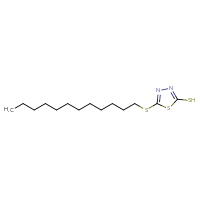 Chemical structure of 5-(dodecylsulfanyl)-1,3,4-thiadiazole-2-thiol - CSSB00102616543