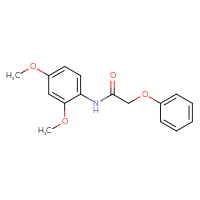 Chemical structure of N-(2,4-dimethoxyphenyl)-2-phenoxyacetamide - CSSB00026088274