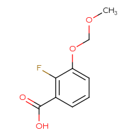 Chemical structure of 2-fluoro-3-(methoxymethoxy)benzoic acid - CSSB00010436137