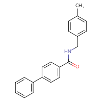 Chemical structure of N-[(4-methylphenyl)methyl]-[1,1'-biphenyl]-4-carboxamide - CSSB00104444194