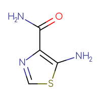 Chemical structure of 5-amino-1,3-thiazole-4-carboxamide - CSSB00000123816