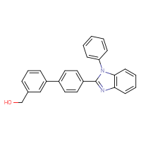 Chemical structure of [4'-(1-phenyl-1H-1,3-benzodiazol-2-yl)-[1,1'-biphenyl]-3-yl]methanol - CSSB06587882331