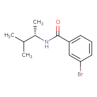 Chemical structure of 3-bromo-N-[(2S)-3-methylbutan-2-yl]benzamide - CSSB03553235117